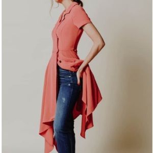 NWT! Chriselle x J.O.A. Asymmetrical Trench Dress size XL